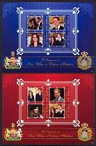 Prince William & Kate Midleton Engagement Two Mint Sheets